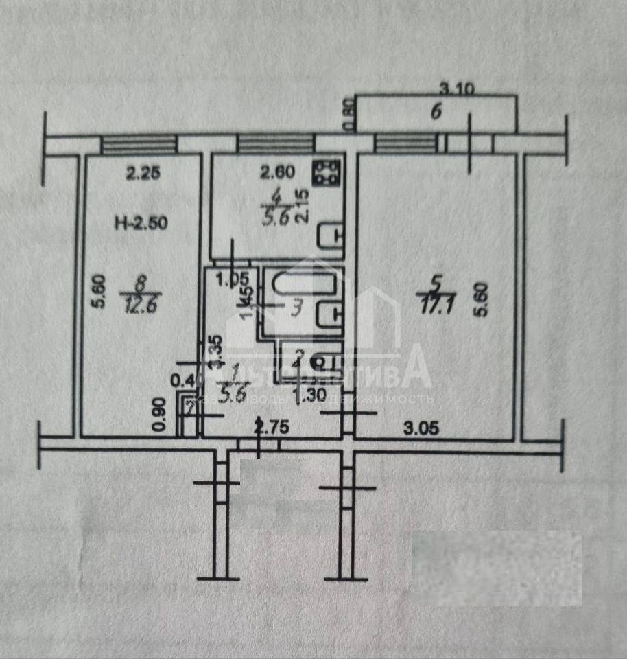 Ставропольский край, Кисловодск, 16-ой школы, Советская ул.; Квартира 45м² 2/5 эт.