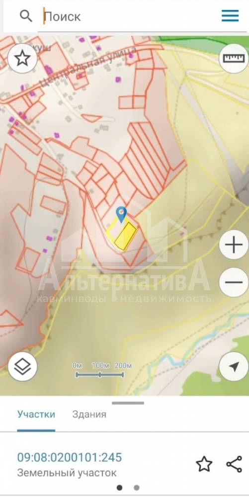 Ставропольский край, Кисловодск, пос.Левоберезовский, Центральная ул.; Участок на участке 70 сот.