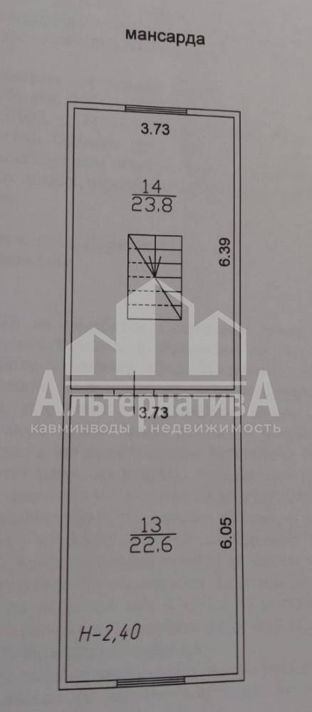 планировка мансарды