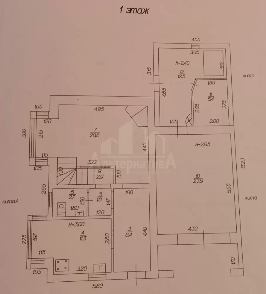 планировка 1 этажа