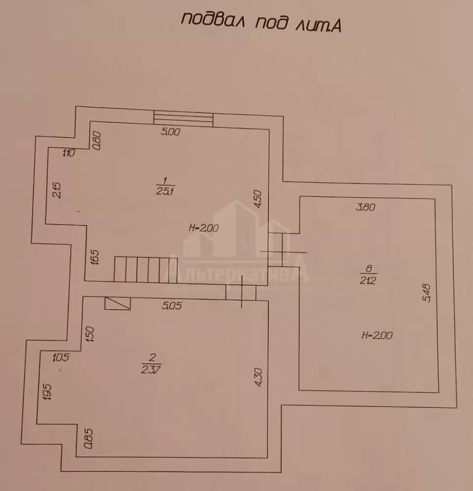 планировка подвальных помещений
