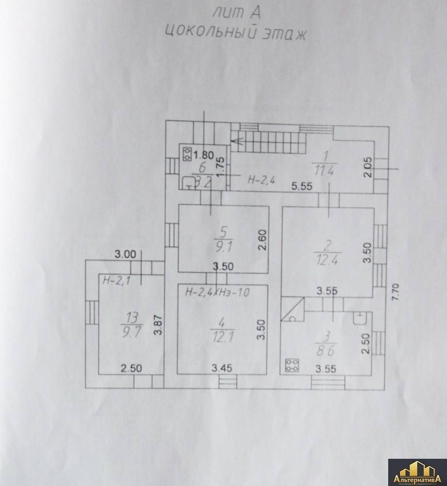 план цоколь